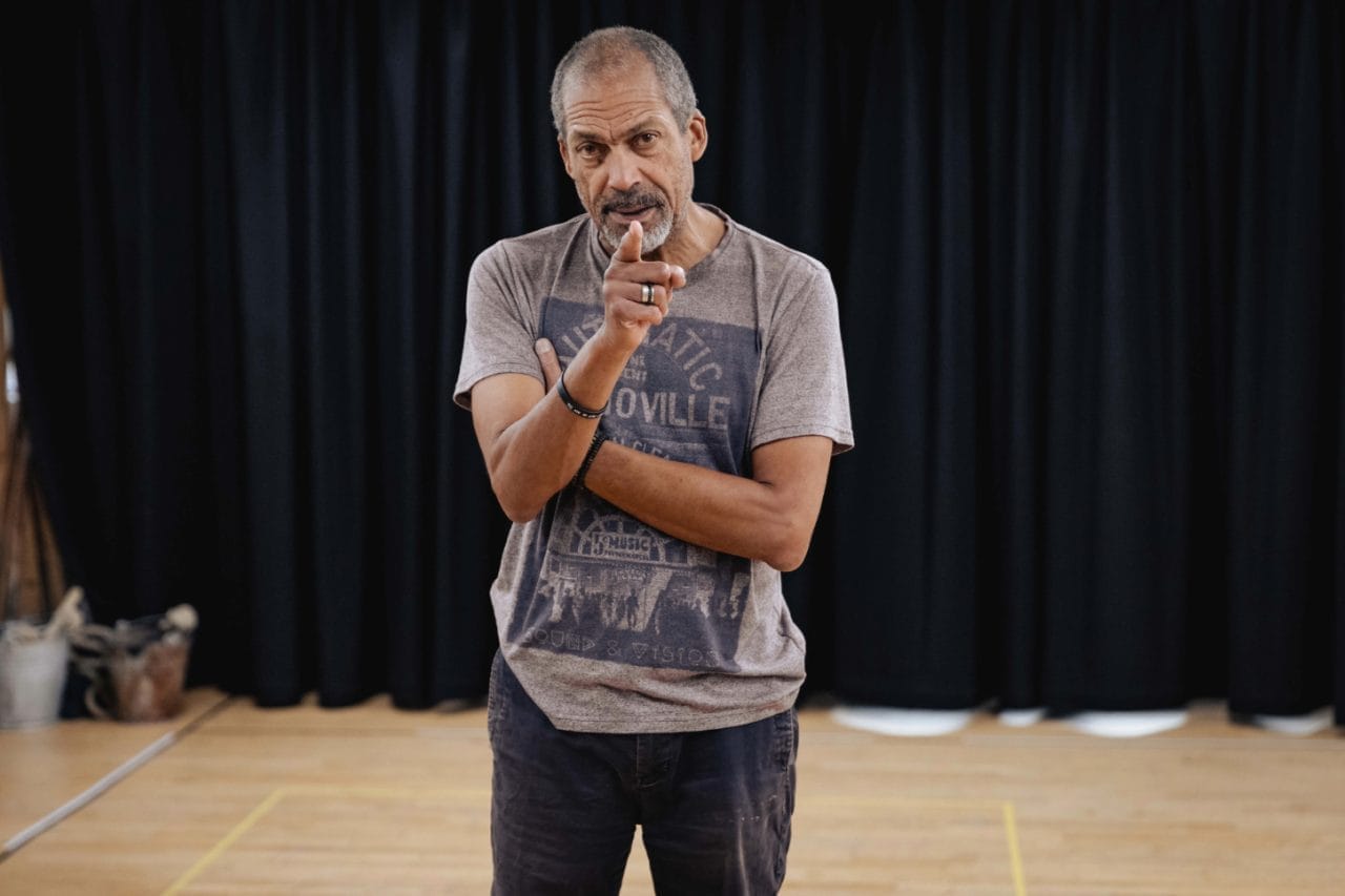 Ben Onwukwe as Ellis 'Red' Redding in rehearsals for The Shawshank Redemption -  photo by Mark Senior